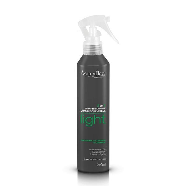 Spray Hidratante 2 em 1 Acquaflora com ou Sem Enxague Light 240Ml