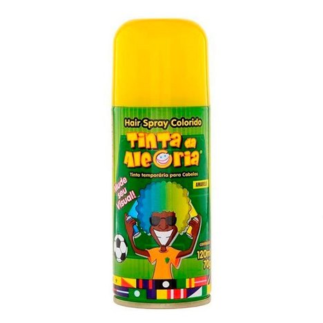 Spray para Cabelo Tinta da Alegria Amarela 120Ml