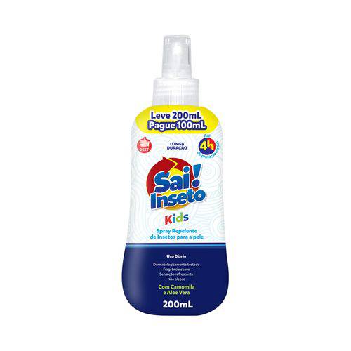 Spray Repelente Sai Inseto Kids - Pague 100 Leve 200Ml