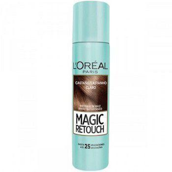 Spray Retoque de Raiz LOréal Magic Retouch - Castanho Claro, 75mL - Loreal - Dpgp - Hpc