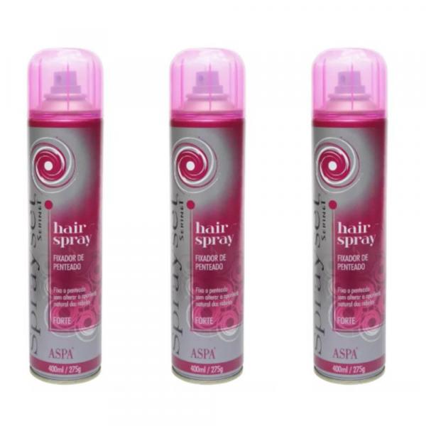 Sprayset Hair Spray Forte 400ml (Kit C/03)