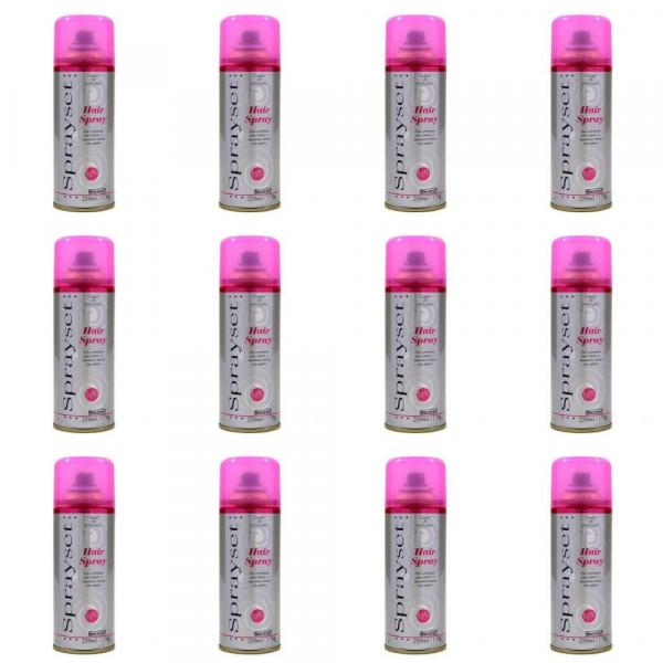 Sprayset Hair Spray Forte 250ml (Kit C/12)