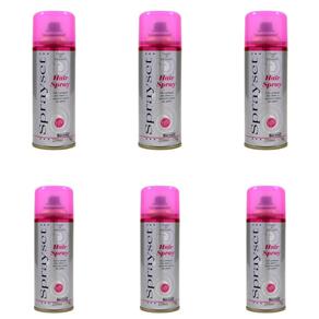 Sprayset Hair Spray Forte 250ml - Kit com 06