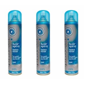 Sprayset Hair Spray Suave 400ml - Kit com 03