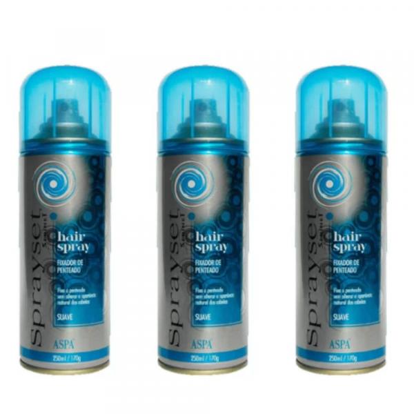 Sprayset Hair Spray Suave 250ml (Kit C/03)