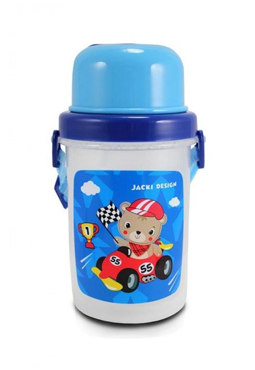 Squeeze 450ml Infantil Urso Jacki Design Filhotinhos Azul
