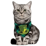 St. Patricks Day Pet Bandanas Printing triangular Scarf para Cães Gatos Wear