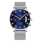 Stainless Steel Luxury Men Fashion Military Analog Sport Quartz Wrist Watch