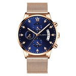 Stainless Steel Luxury Men Fashion Military Analog Sport Quartz Wrist Watch