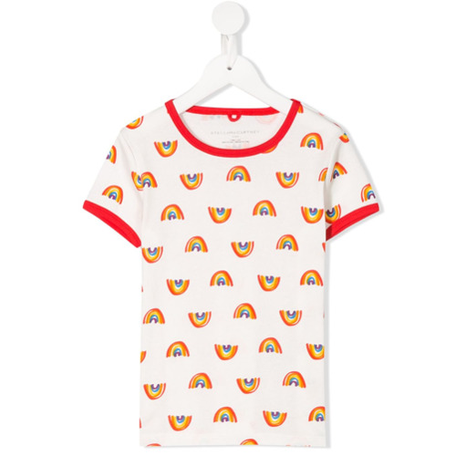 Stella McCartney Kids Camiseta com Estampa Arco-íris - Branco