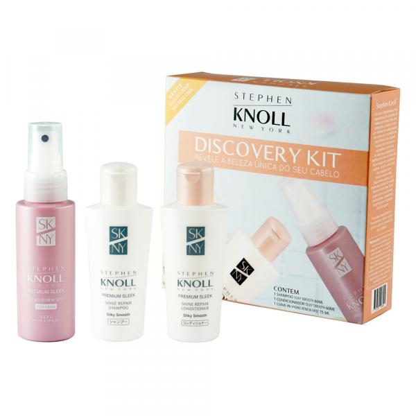 Stephen Knoll Discovery Silky Smooth Kit - Sh + Cond + Leave-in + Sachê