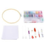 Stick kit, complete assortment of stick starter kits Cross stitch kit Contains embroidery frames with 50 colors