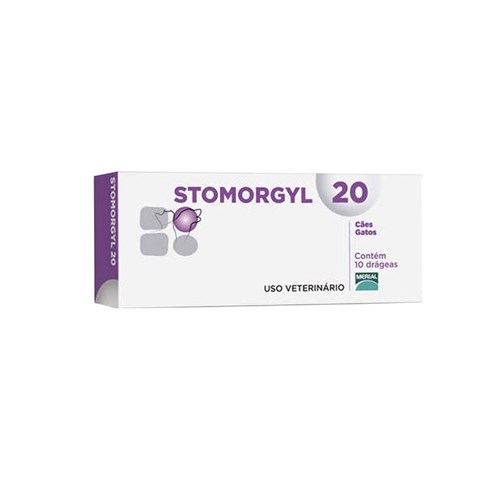 Stomorgyl 20mg 10 Comprimidos Boehringer Antibiótico Cães e Gatos