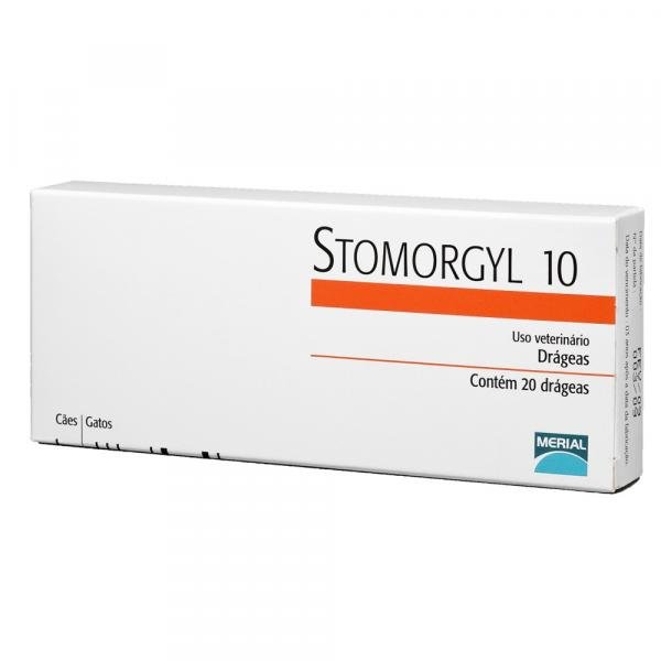 Stomorgyl 10 Antibiótico para Cães e Gatos 20 Comprimidos - Merial