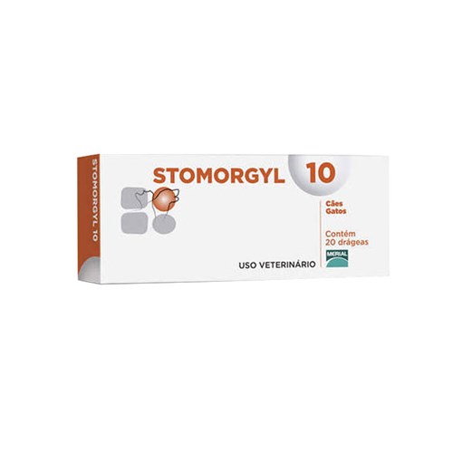 Stomorgyl 10mg 20 Comprimidos Boehringer Antibiótico Cães e Gatos