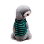Stripe Primavera-Ver?o Pet Dog filhote de cachorro veste roupa roupas para cachorros