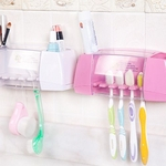 Strong Colar Multi-Function de pasta de dente escova de dentes Suporte para banho Prateleira Artigos de higiene pessoal Armazenamento