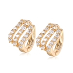Niceday Studs Ear Mulheres Moda simples Zircon Brinco Exquisite Chic Shimmer
