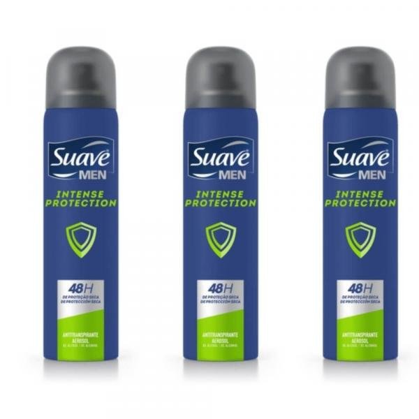 Suave Protect Desodorante Aerosol Men 87g (Kit C/03)