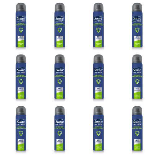 Suave Protect Desodorante Aerosol Men 87g (kit C/12)