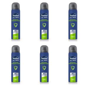 Suave Protect Desodorante Aerosol Men 87g - Kit com 06