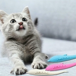 Suave silicone Mint gato Peixe Toy Pet Cat Teether de Silicone Pet Grams Toy 3pcs / set