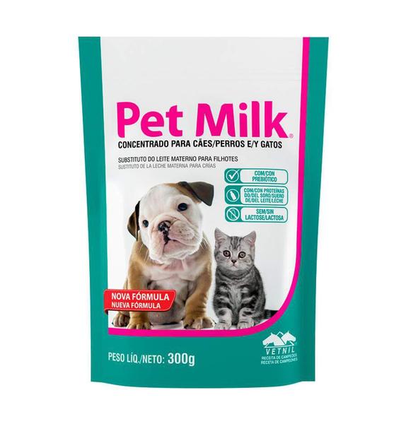 Substituto do Leite Materno Pet Milk para Cães e Gatos 300g - 100g