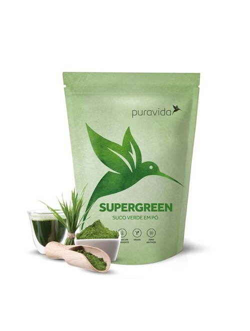 Suco Verde em Pó SuperGreen Puravida 100g