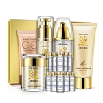 10 Pcs / set Silk face Protein Skin Care Set Hidratante Whitening Anti-Aging Skin Care