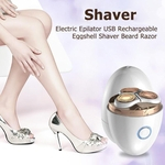 Elétrica Depilador USB forma do ovo recarregável Depilação Shaver para Leg axilas Bikini Parte