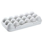 18 Cavity ovo Recipiente com tampa tipo clip-on Overlayable anti-colisão Manter ovo fresco Box