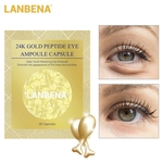 Summer 24K Essence ouro Anti-rugas Firming Eye Calmante Caracol Essence para as Mulheres (30 cápsulas)