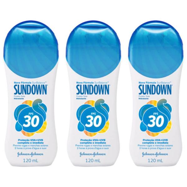 Sundown Fps30 Protetor Solar 120ml (Kit C/03)