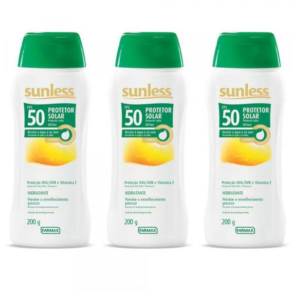 Sunless Fps50 Oil Free Protetor Solar 200ml (Kit C/03)