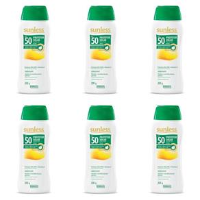 Sunless Fps50 Oil Free Protetor Solar 200ml - Kit com 06