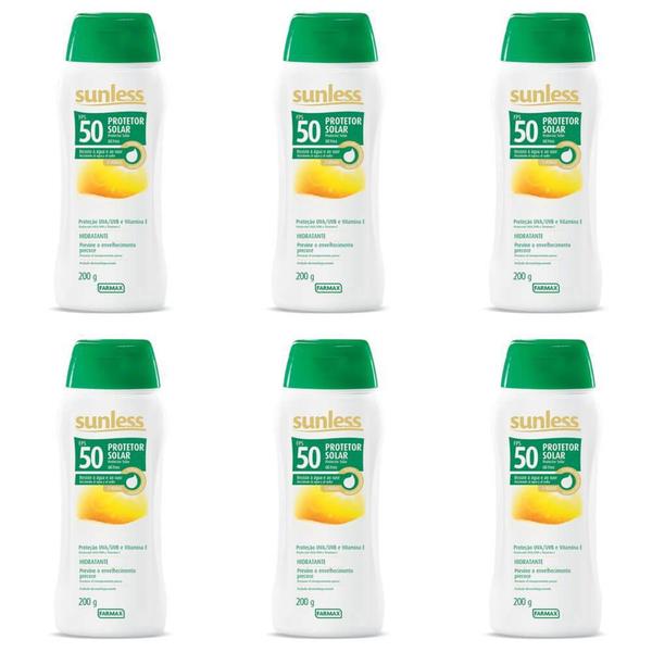 Sunless Fps50 Oil Free Protetor Solar Loção 200ml (Kit C/06)
