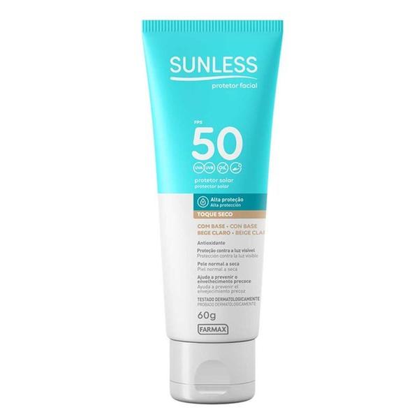 Sunless Fps50 Protetor Facial Base Bege 60g