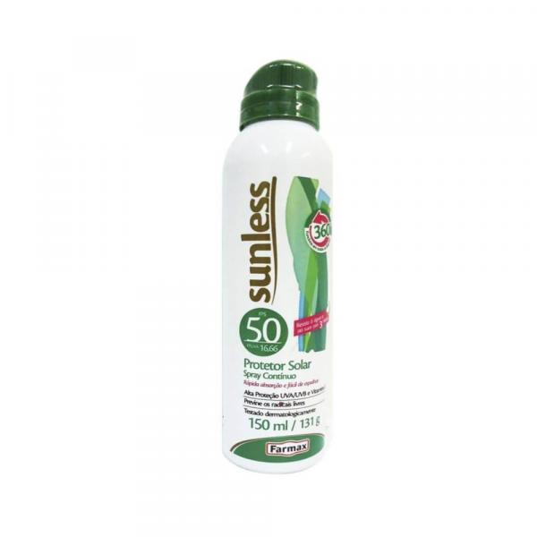 Sunless Fps50 Protetor Solar Spray 150ml