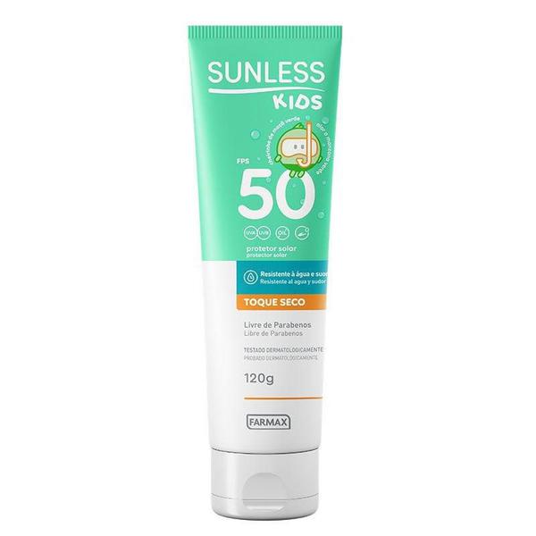 Sunless Protetor Solar FPS 50 Kids 120g - Farmax