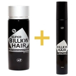 Super Billion Hair Preto 8g + Spray Fixador Billion Hair 120ml