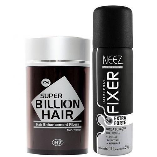 Super Billion Hair Kit com Fixador - Branco
