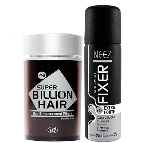 Super Billion Hair Kit com Fixador - Loiro