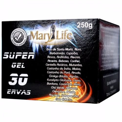 Super Gel 30 Ervas 250 G - ( 6 Unidades ) - Mary Life