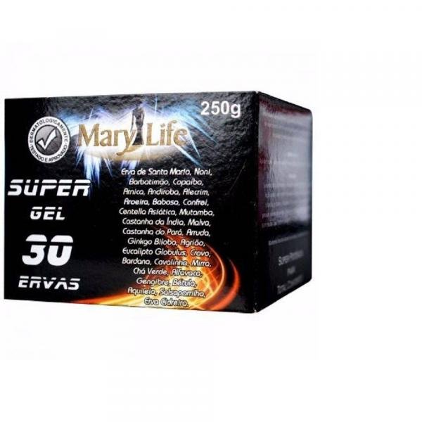Super Gel 30 Ervas 250 G - ( 12 Unidades ) - Mary Life
