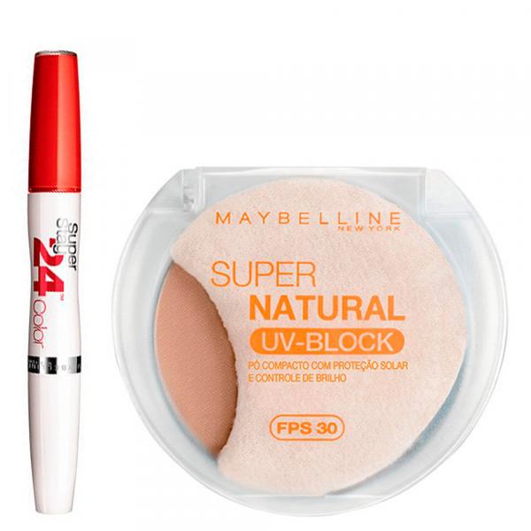 Super Natural FPS30 UV-Block + Super Stay 24H Maybelline - Kit 7