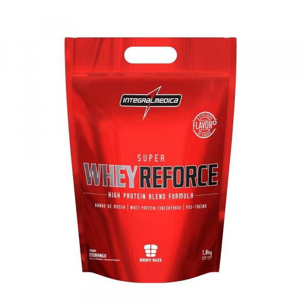 SUPER WHEY REFORCE 1,8kg REFIL - MORANGO - Integralmedica