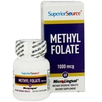 Superior Source Metil Folato 1000 mcg - 60 Tabletes
