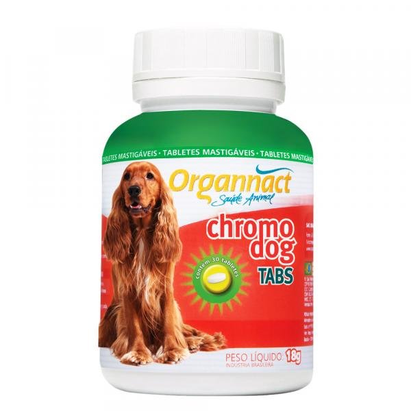 Suplemento Alimentar Organnact Cromo Dog Tabs - 30 Tabletes