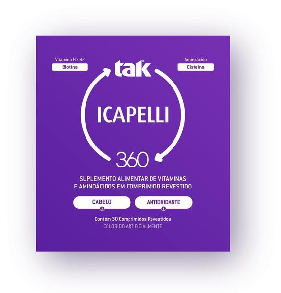 Suplemento Alimentar Tak Icapelli 30 Comprimidos - Tak360