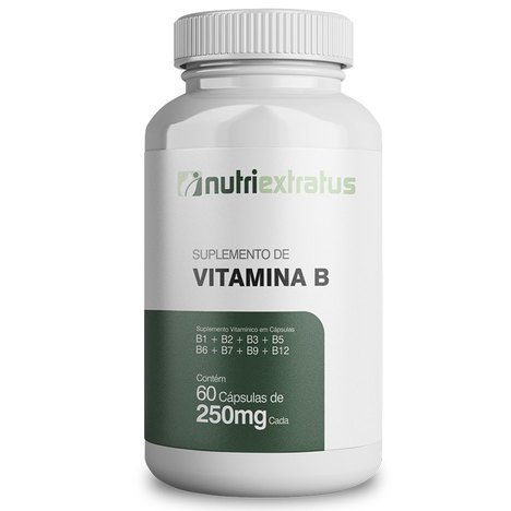 Suplemento de Vitamina B - 60 Cáps de 250 Mg